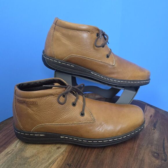 Hush Puppies Vice Victory Chukka Caramel Brown Leather Boot Men's 12M - Picture 3 of 12